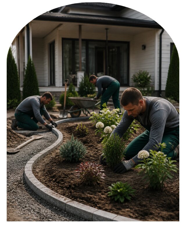Клумбы под ключ в Гулькевичах по цене от 7781 р. | Метпроект-Гль